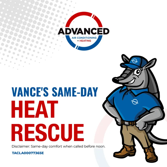 Vance's Same-Day Heat Rescue — same-day heating repair when you call before noon