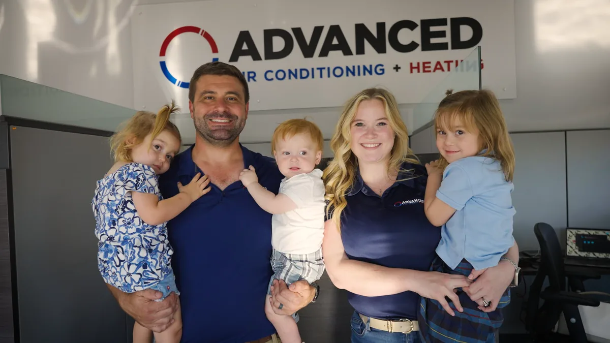 Joe Martel and Bekka Martel — owners of Advanced Air Conditioning + Heating